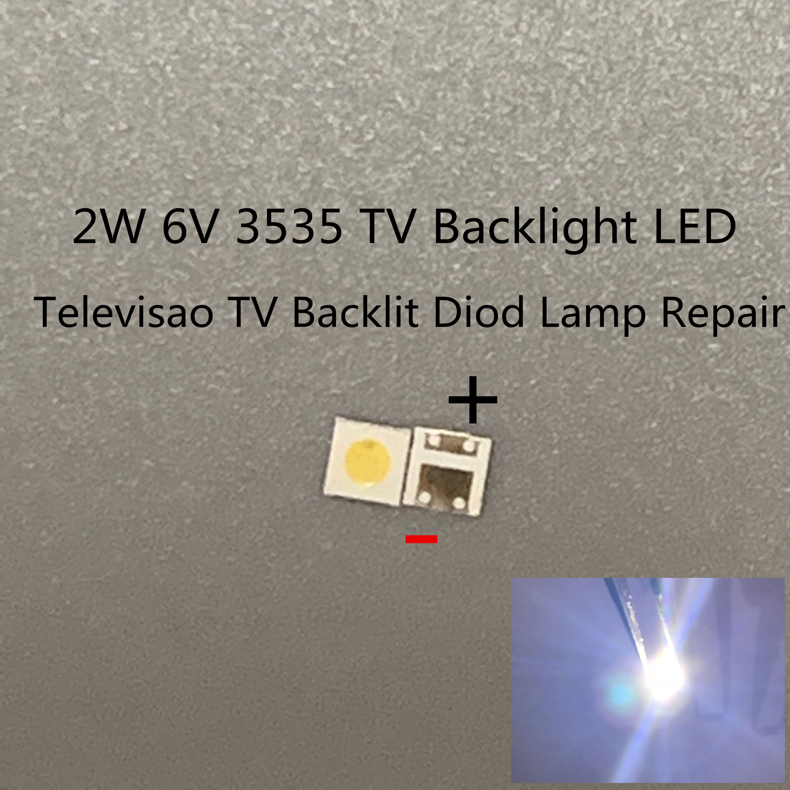500pcs  LED Ʈ, 2W 3535 3V 6V  ȭƮ 135..